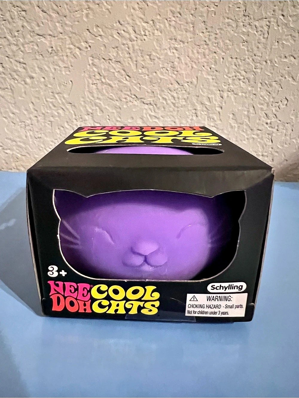 Authentic Needoh Cool Cat Squishy in Purple 💜🐱💜🐱💜